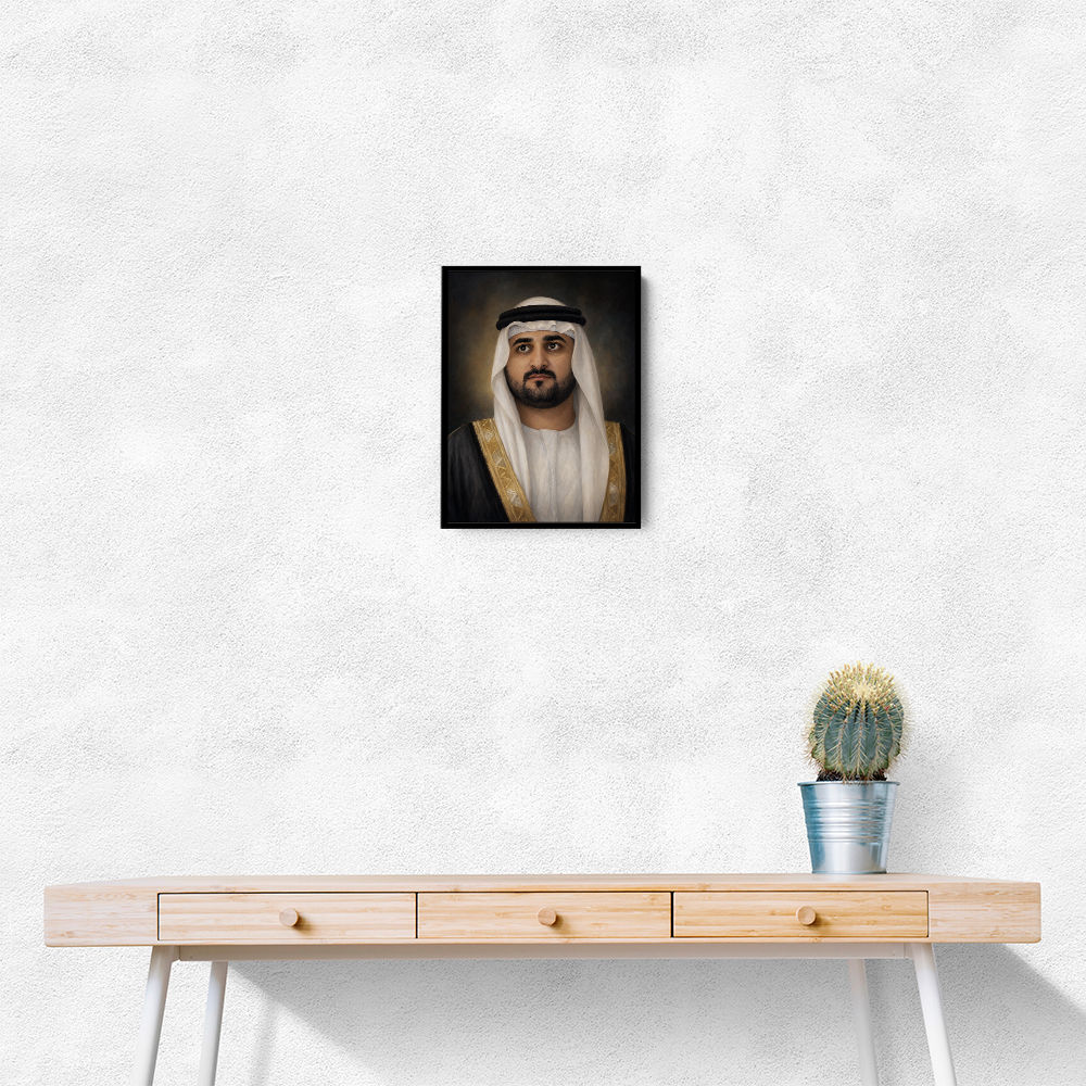Sheikh Maktoum Bin Mohammed Bin Rashid Al Maktoum Classic Royal Portrait