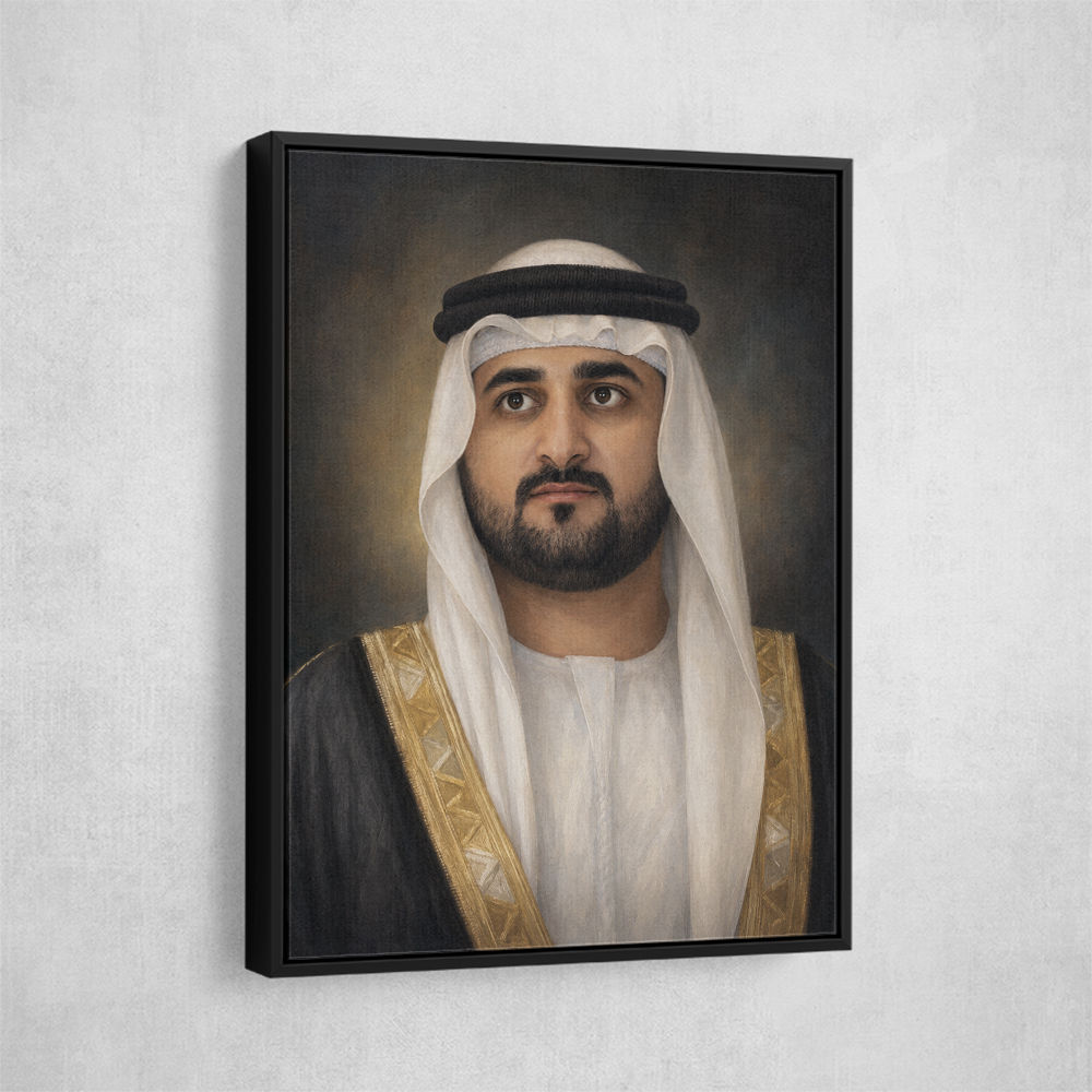 Sheikh Maktoum Bin Mohammed Bin Rashid Al Maktoum Classic Royal Portrait