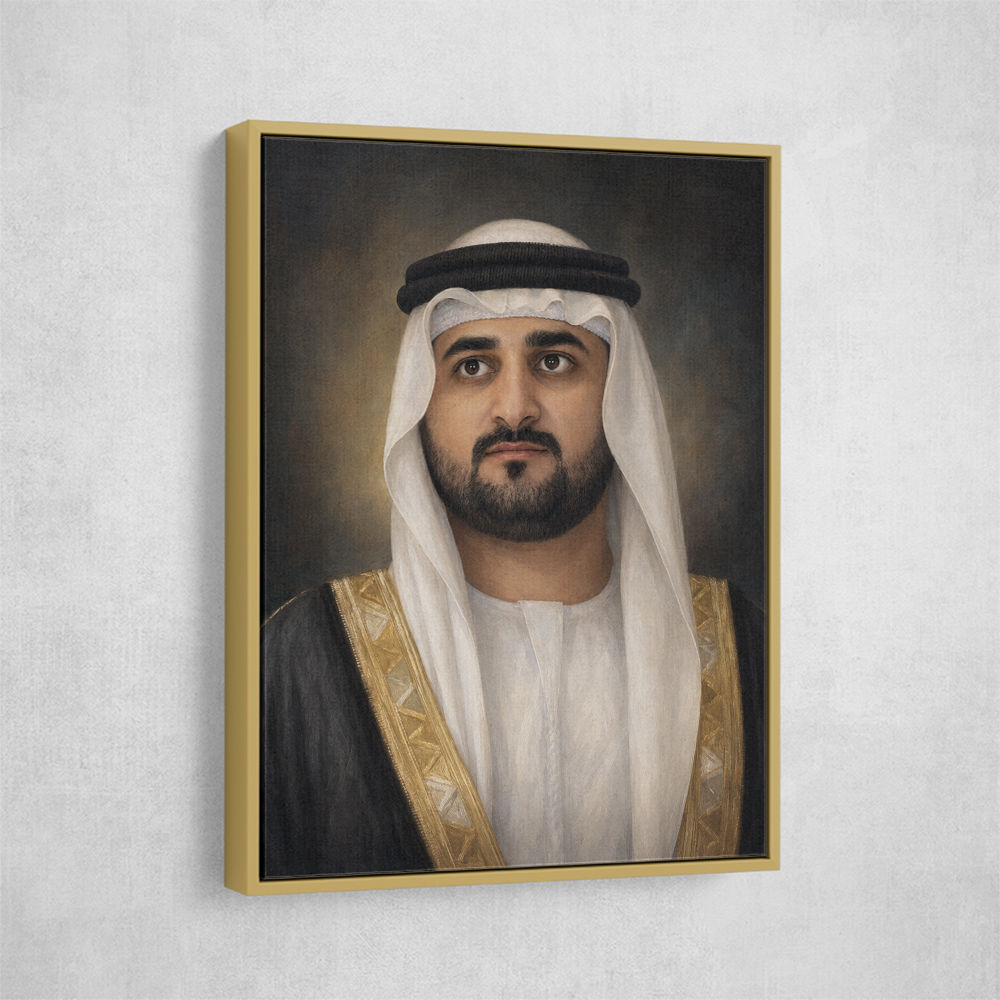 Sheikh Maktoum Bin Mohammed Bin Rashid Al Maktoum Classic Royal Portrait