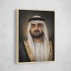 Sheikh Maktoum Bin Mohammed Bin Rashid Al Maktoum Classic Royal Portrait