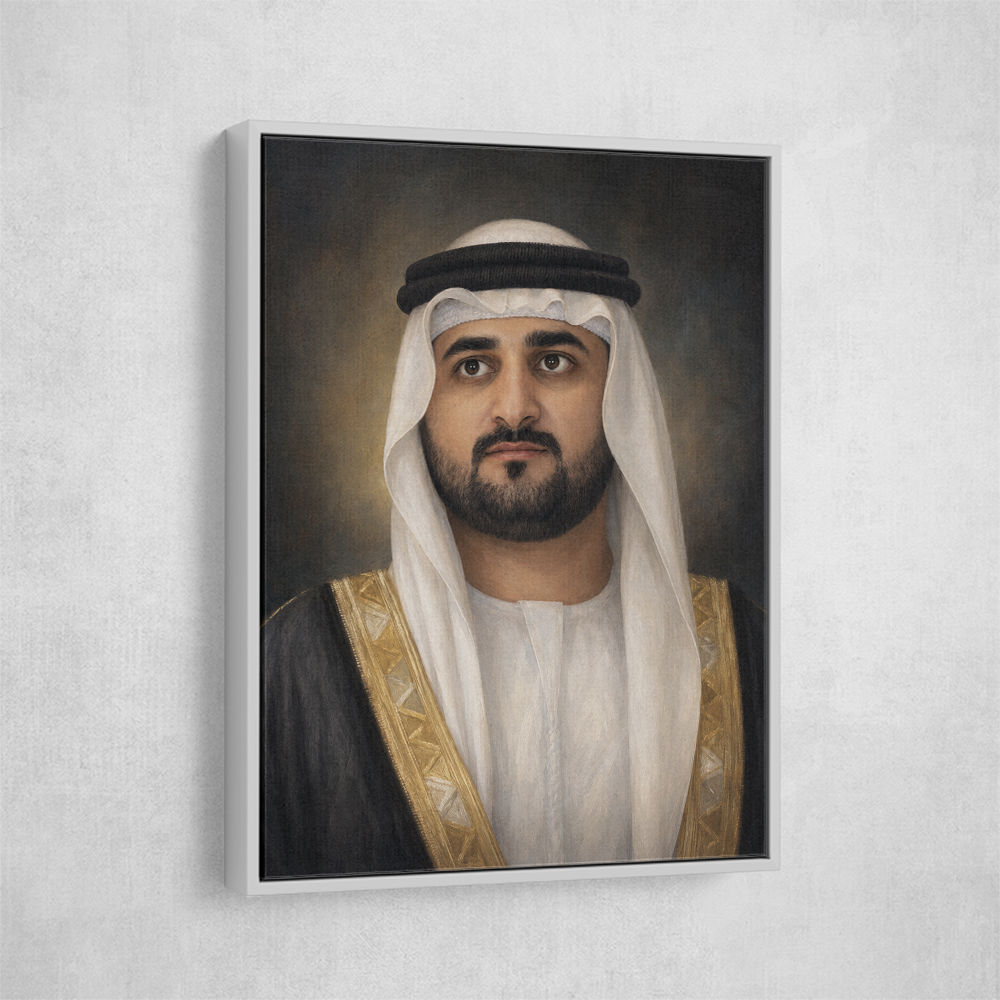 Sheikh Maktoum Bin Mohammed Bin Rashid Al Maktoum Classic Royal Portrait