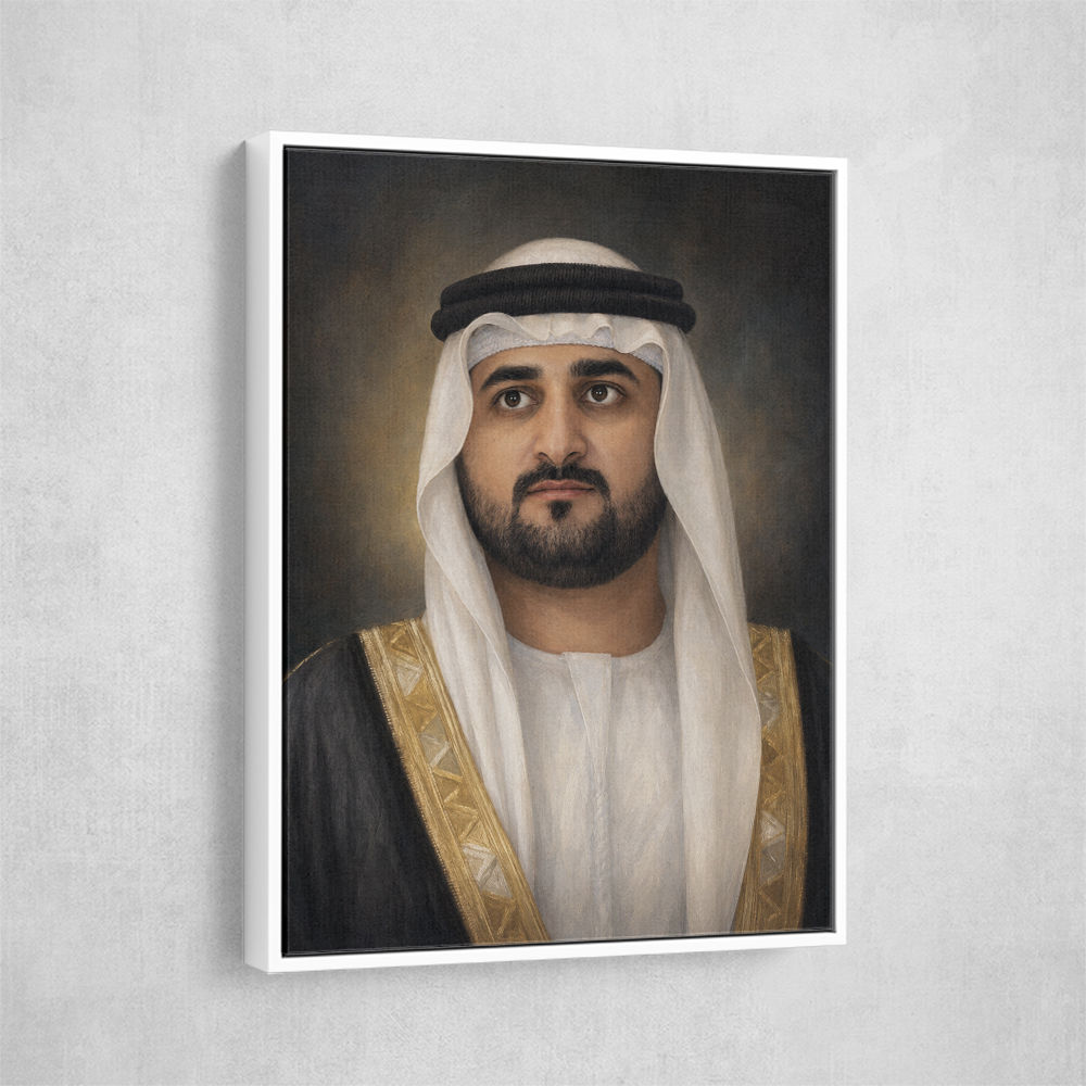 Sheikh Maktoum Bin Mohammed Bin Rashid Al Maktoum Classic Royal Portrait