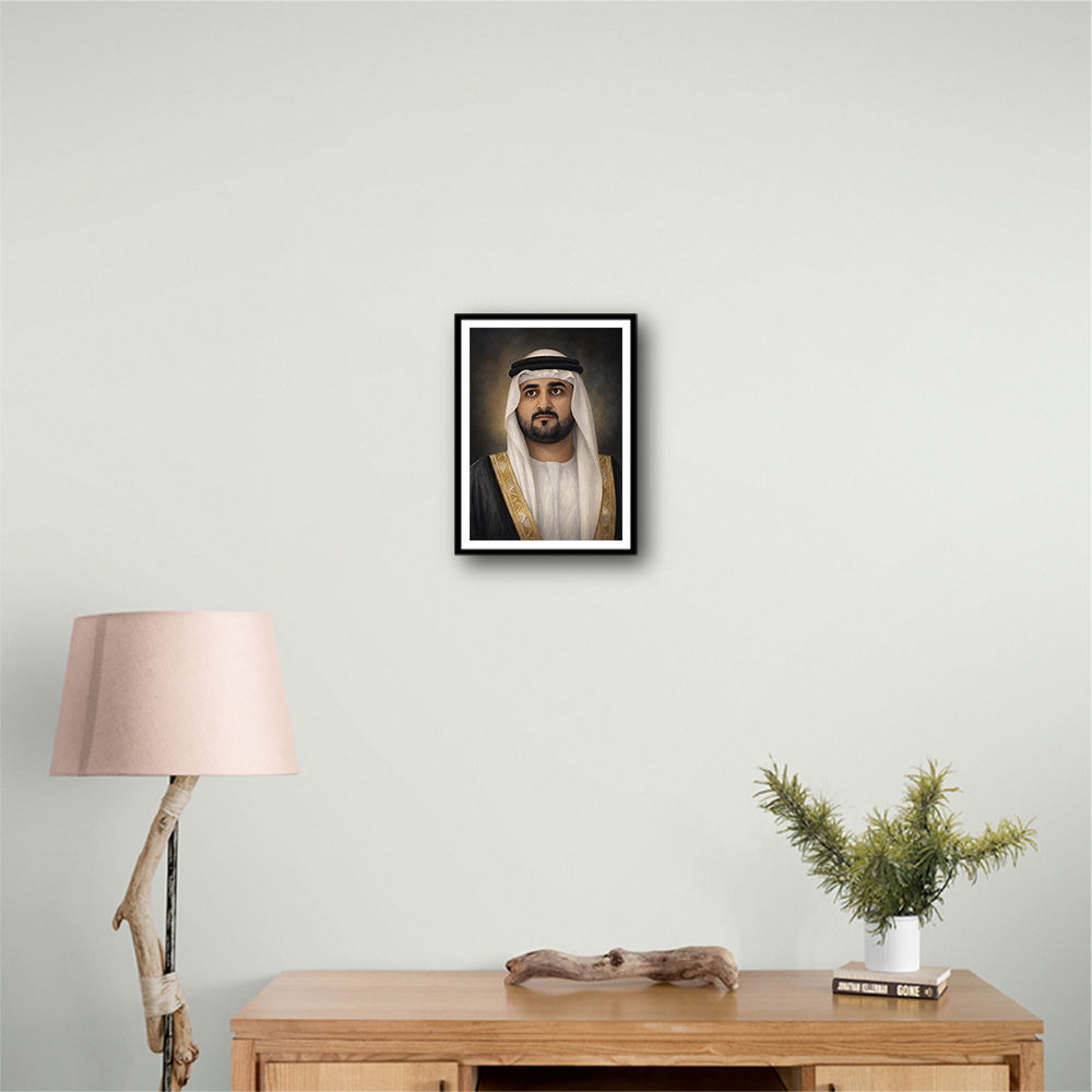 Sheikh Maktoum Bin Mohammed Bin Rashid Al Maktoum Classic Royal Portrait