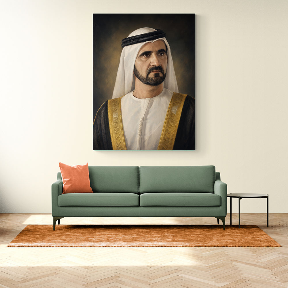 Sheikh Mohammed bin Rashid Al Maktoum Classic Royal Portrait