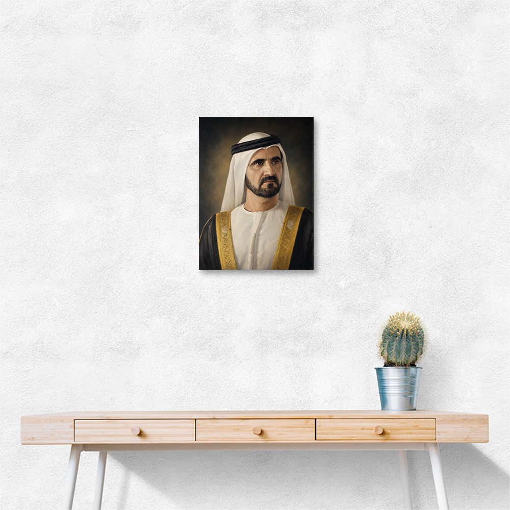 Sheikh Mohammed bin Rashid Al Maktoum Classic Royal Portrait