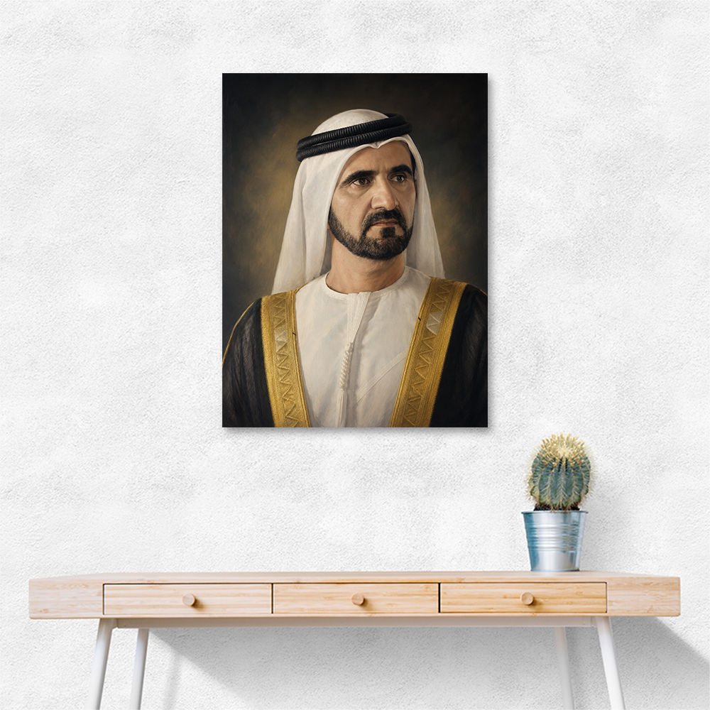 Sheikh Mohammed bin Rashid Al Maktoum Classic Royal Portrait