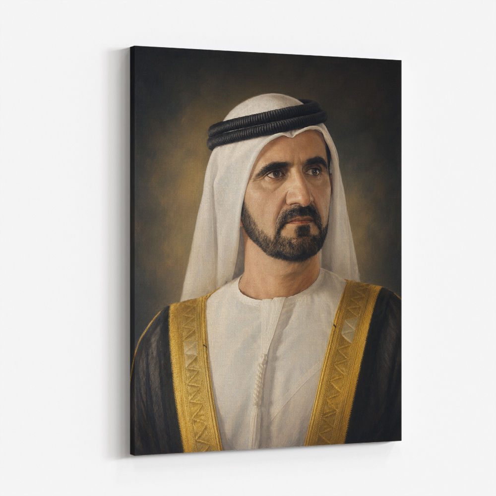 Sheikh Mohammed bin Rashid Al Maktoum Classic Royal Portrait