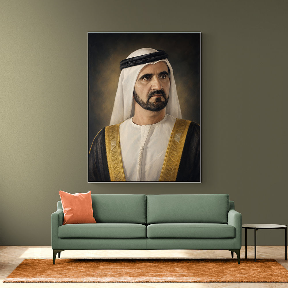 Sheikh Mohammed bin Rashid Al Maktoum Classic Royal Portrait