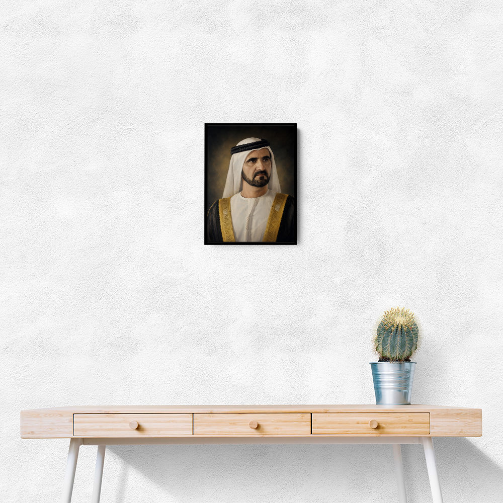 Sheikh Mohammed bin Rashid Al Maktoum Classic Royal Portrait