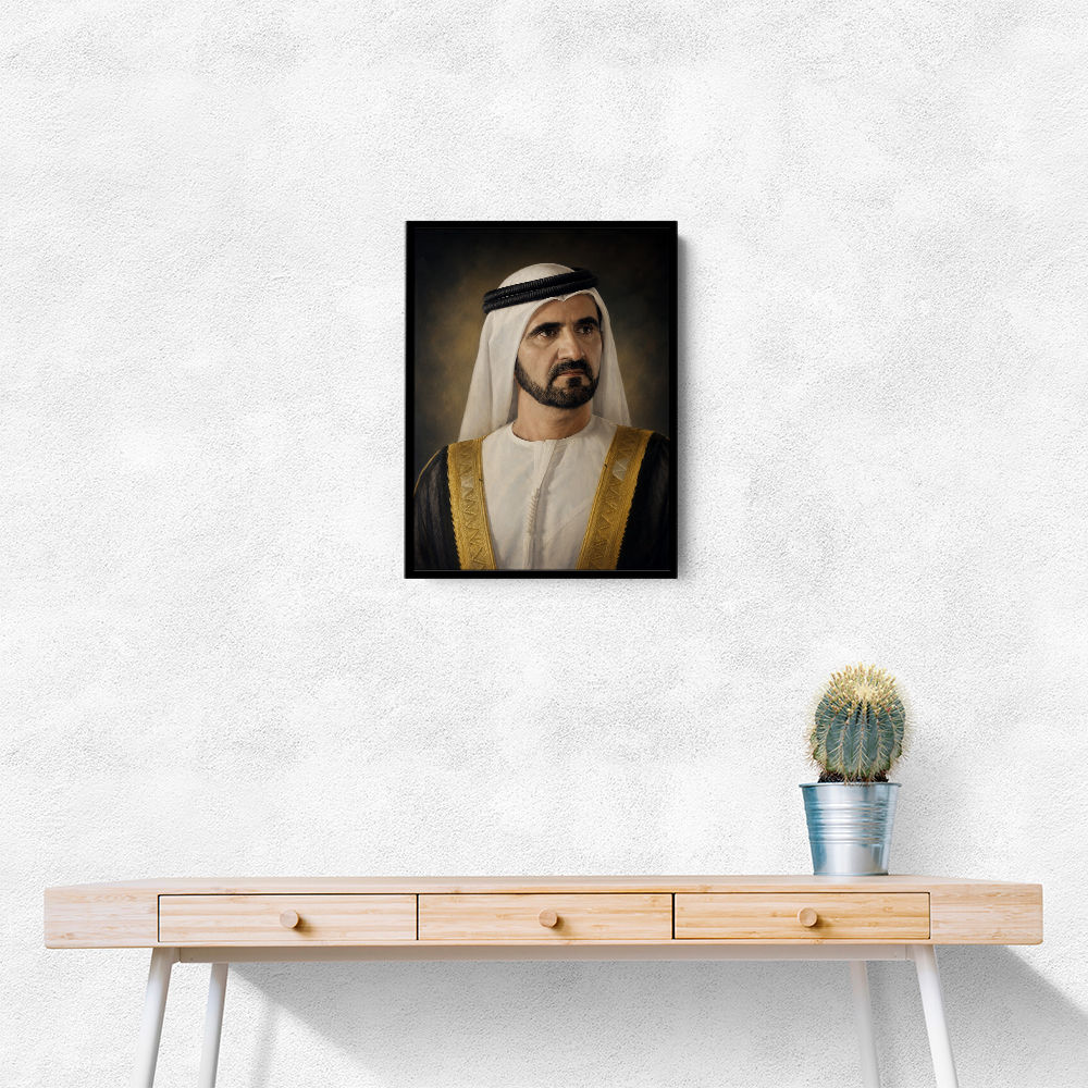 Sheikh Mohammed bin Rashid Al Maktoum Classic Royal Portrait