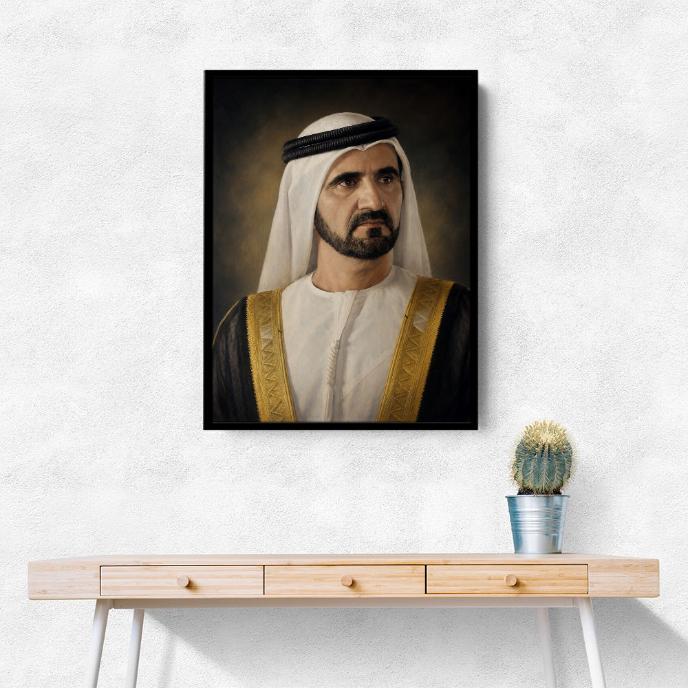 Sheikh Mohammed bin Rashid Al Maktoum Classic Royal Portrait