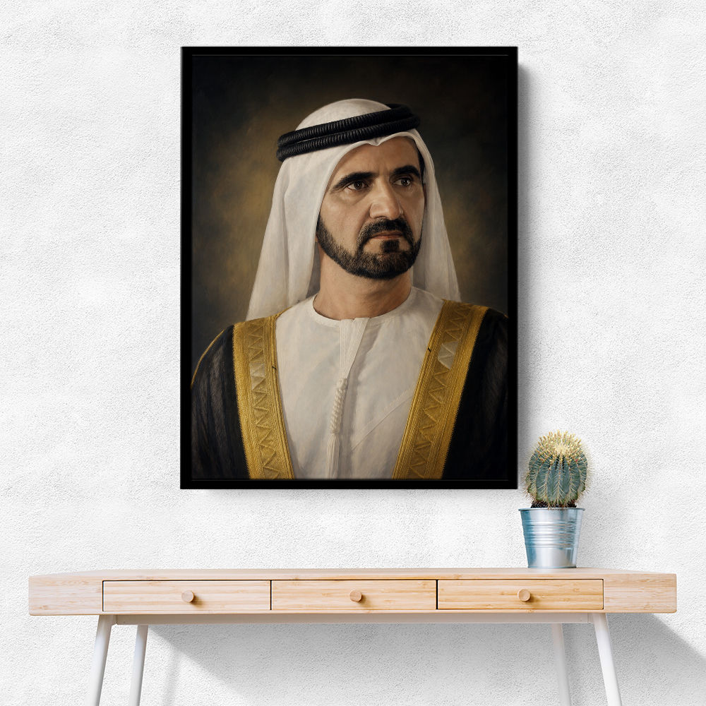 Sheikh Mohammed bin Rashid Al Maktoum Classic Royal Portrait