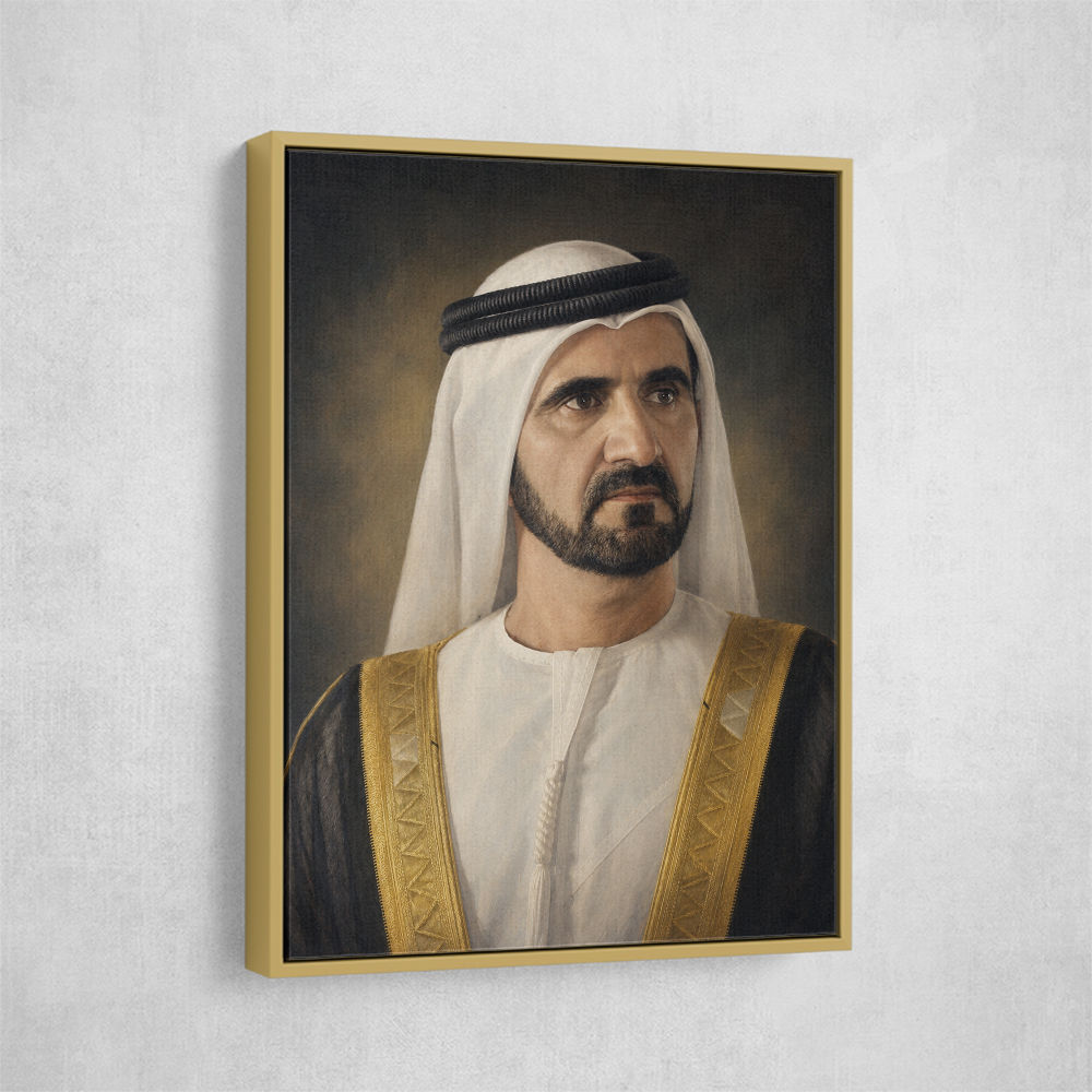 Sheikh Mohammed bin Rashid Al Maktoum Classic Royal Portrait
