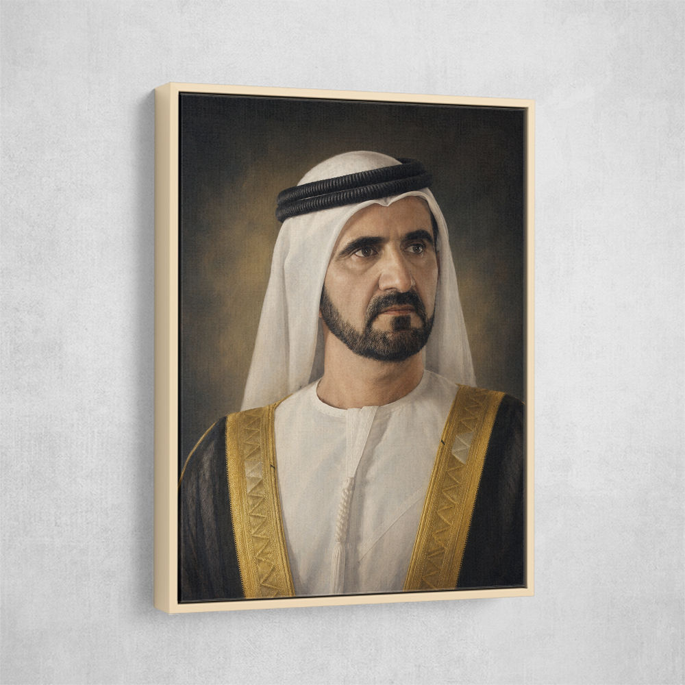 Sheikh Mohammed bin Rashid Al Maktoum Classic Royal Portrait