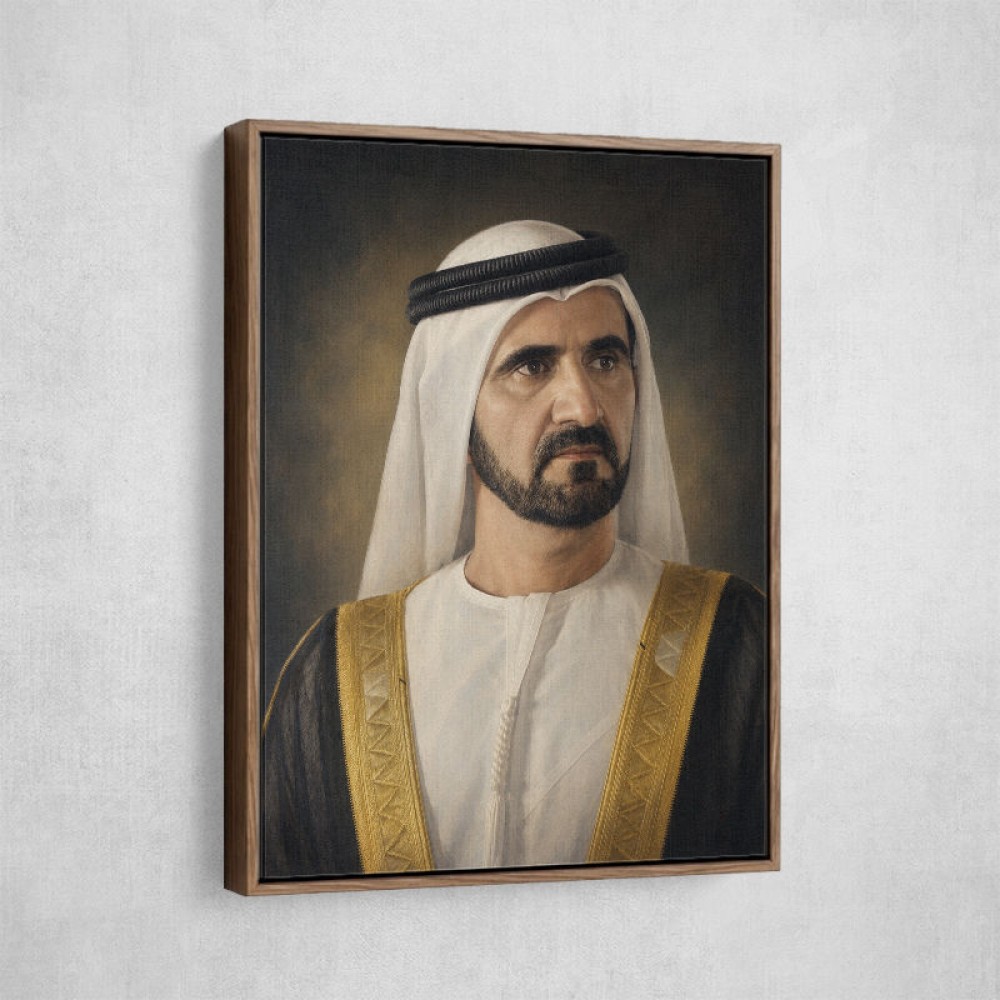 Sheikh Mohammed bin Rashid Al Maktoum Classic Royal Portrait
