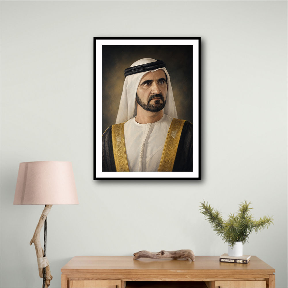 Sheikh Mohammed bin Rashid Al Maktoum Classic Royal Portrait