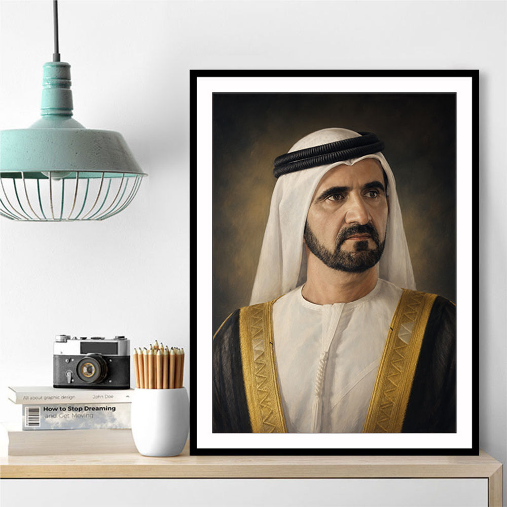 Sheikh Mohammed bin Rashid Al Maktoum Classic Royal Portrait