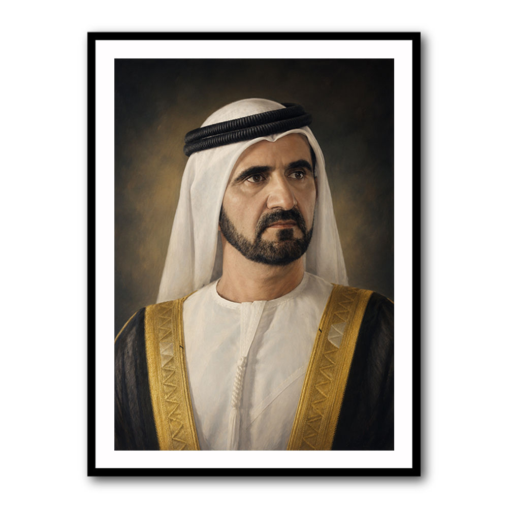 Sheikh Mohammed bin Rashid Al Maktoum Classic Royal Portrait