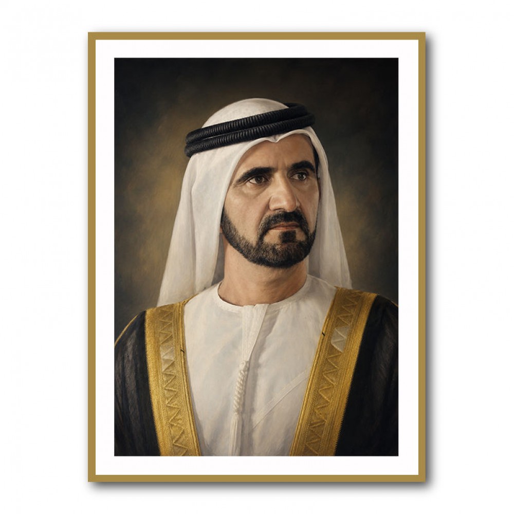 Sheikh Mohammed bin Rashid Al Maktoum Classic Royal Portrait