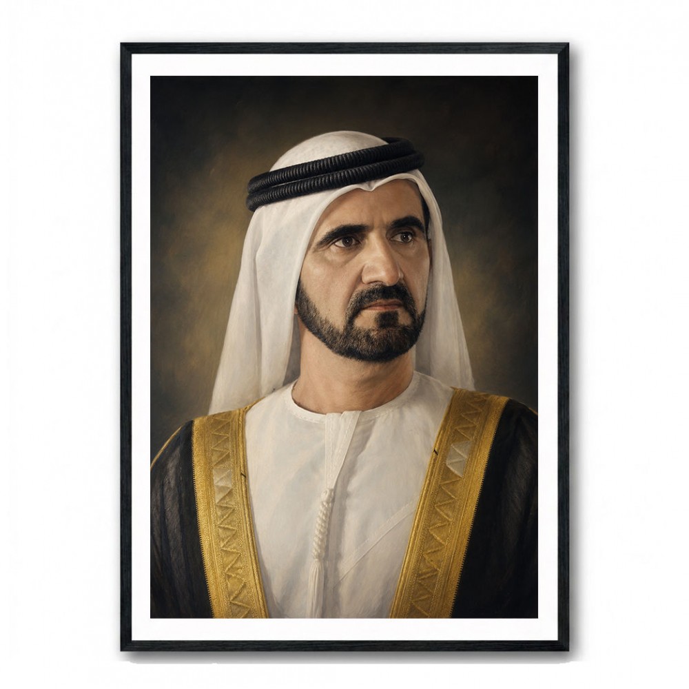 Sheikh Mohammed bin Rashid Al Maktoum Classic Royal Portrait
