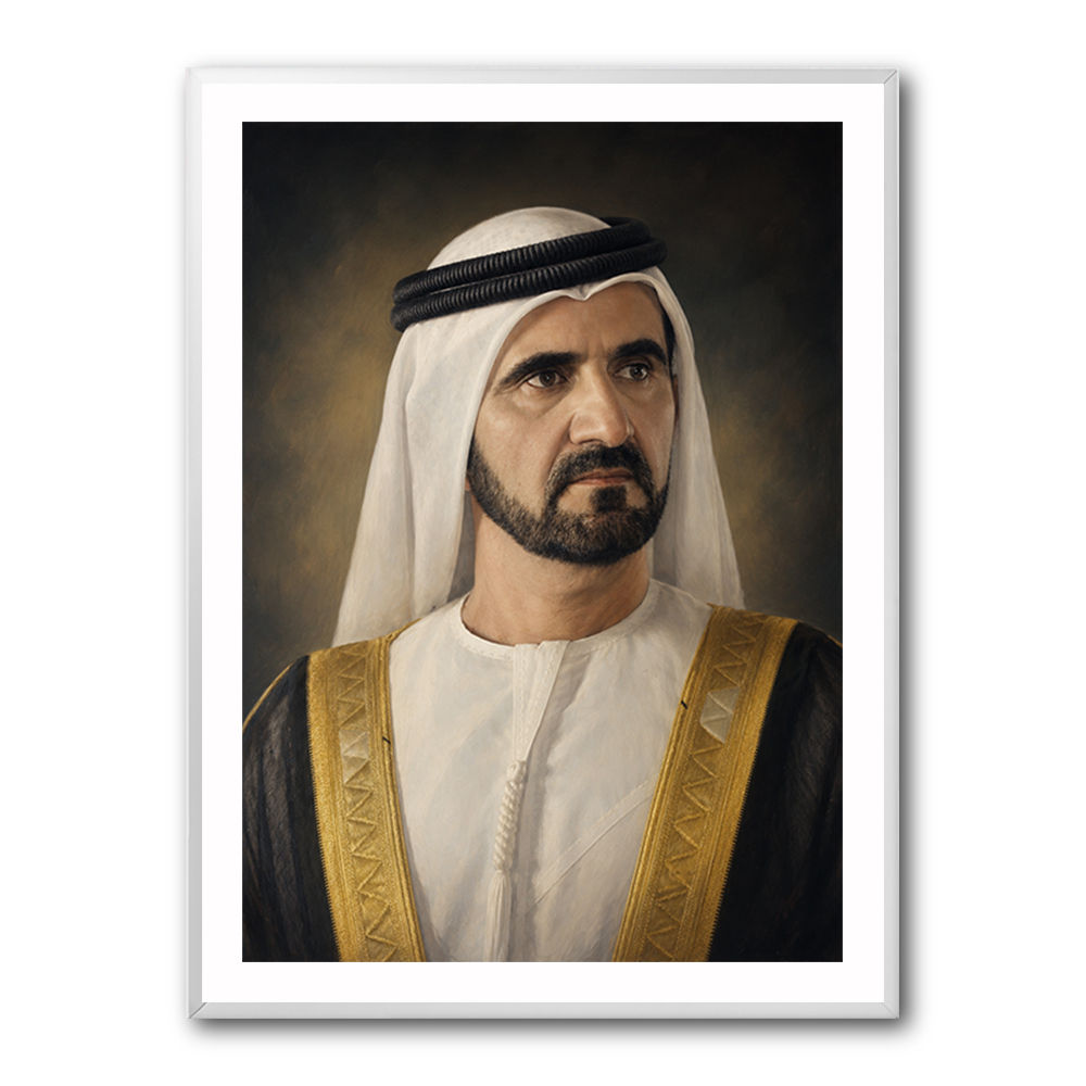 Sheikh Mohammed bin Rashid Al Maktoum Classic Royal Portrait