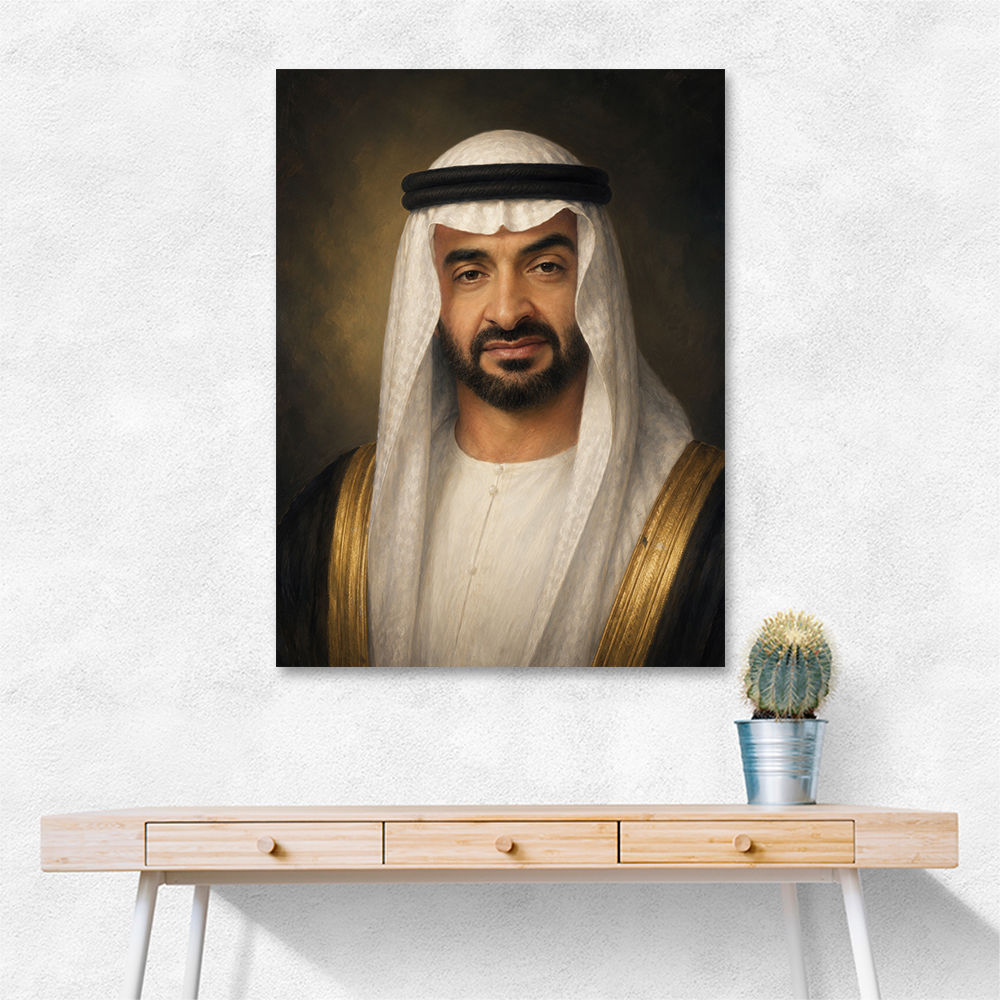 Sheikh Mohammed Bin Zayed Al Nahyan Classic Royal Portrait