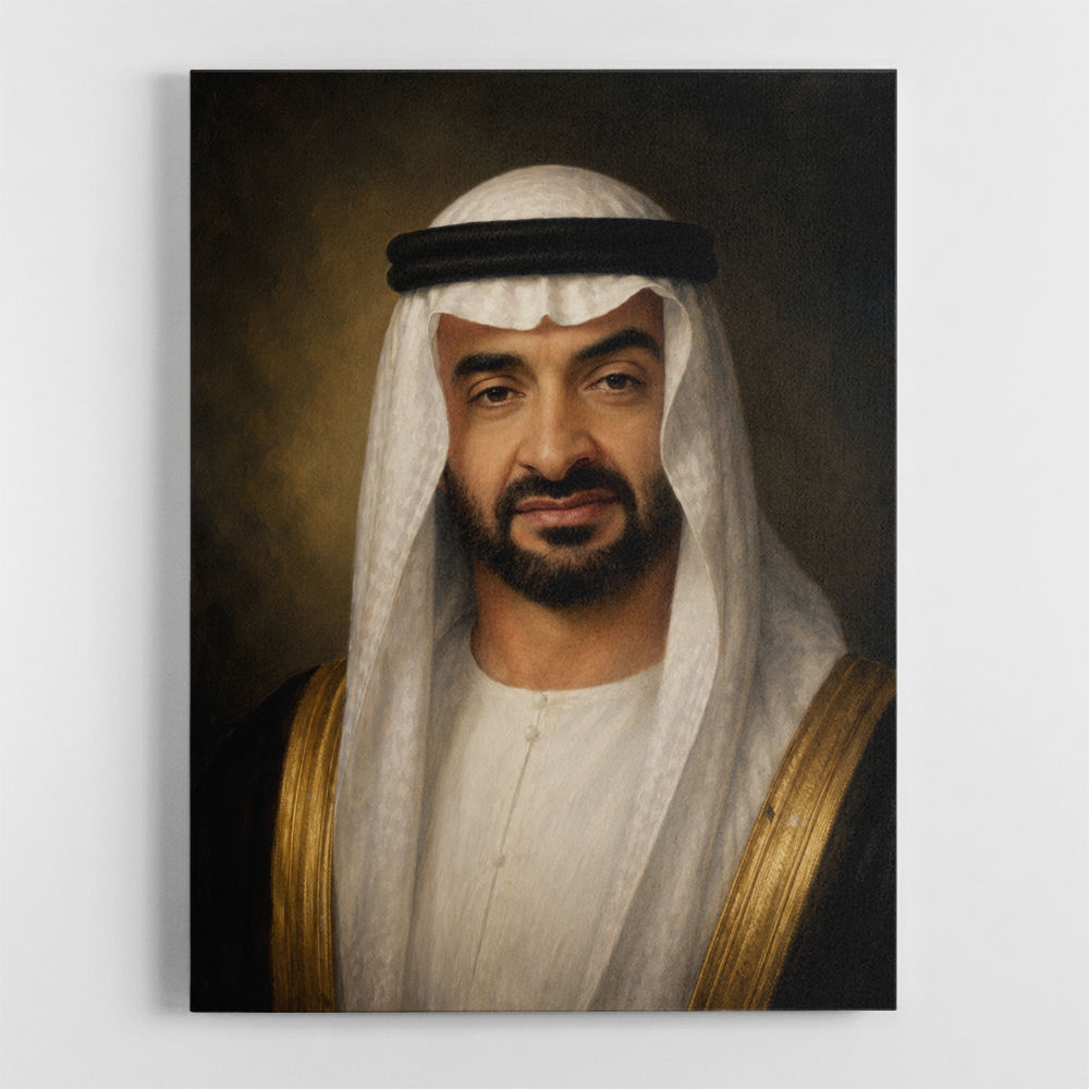Sheikh Mohammed Bin Zayed Al Nahyan Classic Royal Portrait