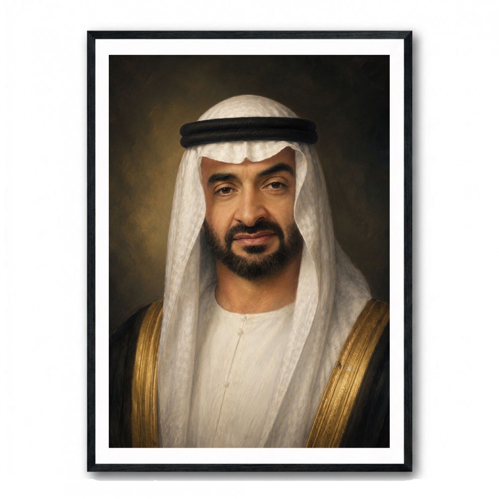 Sheikh Mohammed Bin Zayed Al Nahyan Classic Royal Portrait