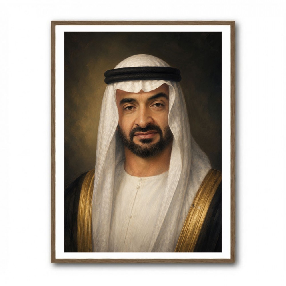 Sheikh Mohammed Bin Zayed Al Nahyan Classic Royal Portrait