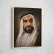 Sheikh Zayed Bin Sultan Al Nahyan Classic Royal Portrait