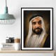 Sheikh Zayed Bin Sultan Al Nahyan Classic Royal Portrait