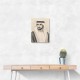 Sheikh Hamdan bin Mohammed bin Rashid Al Maktoum Pencil Sketch Style Portrait
