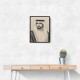 Sheikh Hamdan bin Mohammed bin Rashid Al Maktoum Pencil Sketch Style Portrait