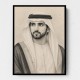 Sheikh Hamdan bin Mohammed bin Rashid Al Maktoum Pencil Sketch Style Portrait