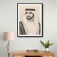 Sheikh Hamdan bin Mohammed bin Rashid Al Maktoum Pencil Sketch Style Portrait