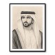 Sheikh Hamdan bin Mohammed bin Rashid Al Maktoum Pencil Sketch Style Portrait