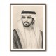 Sheikh Hamdan bin Mohammed bin Rashid Al Maktoum Pencil Sketch Style Portrait