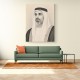 Sheikh Khaled bin Mohamed bin Zayed Al Nahyan 1 Pencil Sketch Style Portrait