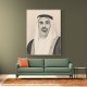Sheikh Khaled bin Mohamed bin Zayed Al Nahyan Pencil Sketch Style Portrait