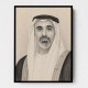 Sheikh Khaled bin Mohamed bin Zayed Al Nahyan Pencil Sketch Style Portrait
