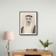 Sheikh Khaled bin Mohamed bin Zayed Al Nahyan Pencil Sketch Style Portrait