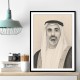 Sheikh Khaled bin Mohamed bin Zayed Al Nahyan Pencil Sketch Style Portrait