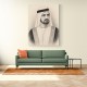 Sheikh Mohammed bin Rashid Al Maktoum 1 Pencil Sketch Style Portrait