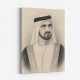 Sheikh Mohammed bin Rashid Al Maktoum 1 Pencil Sketch Style Portrait