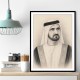 Sheikh Mohammed bin Rashid Al Maktoum 1 Pencil Sketch Style Portrait