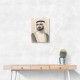Sheikh Mohammed bin Rashid Al Maktoum Pencil Sketch Style Portrait