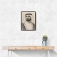 Sheikh Mohammed bin Rashid Al Maktoum Pencil Sketch Style Portrait