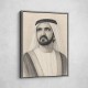Sheikh Mohammed bin Rashid Al Maktoum Pencil Sketch Style Portrait