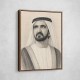 Sheikh Mohammed bin Rashid Al Maktoum Pencil Sketch Style Portrait