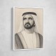 Sheikh Mohammed bin Rashid Al Maktoum Pencil Sketch Style Portrait